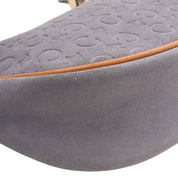 Suede C Macadam Pattern Handbag Lavender