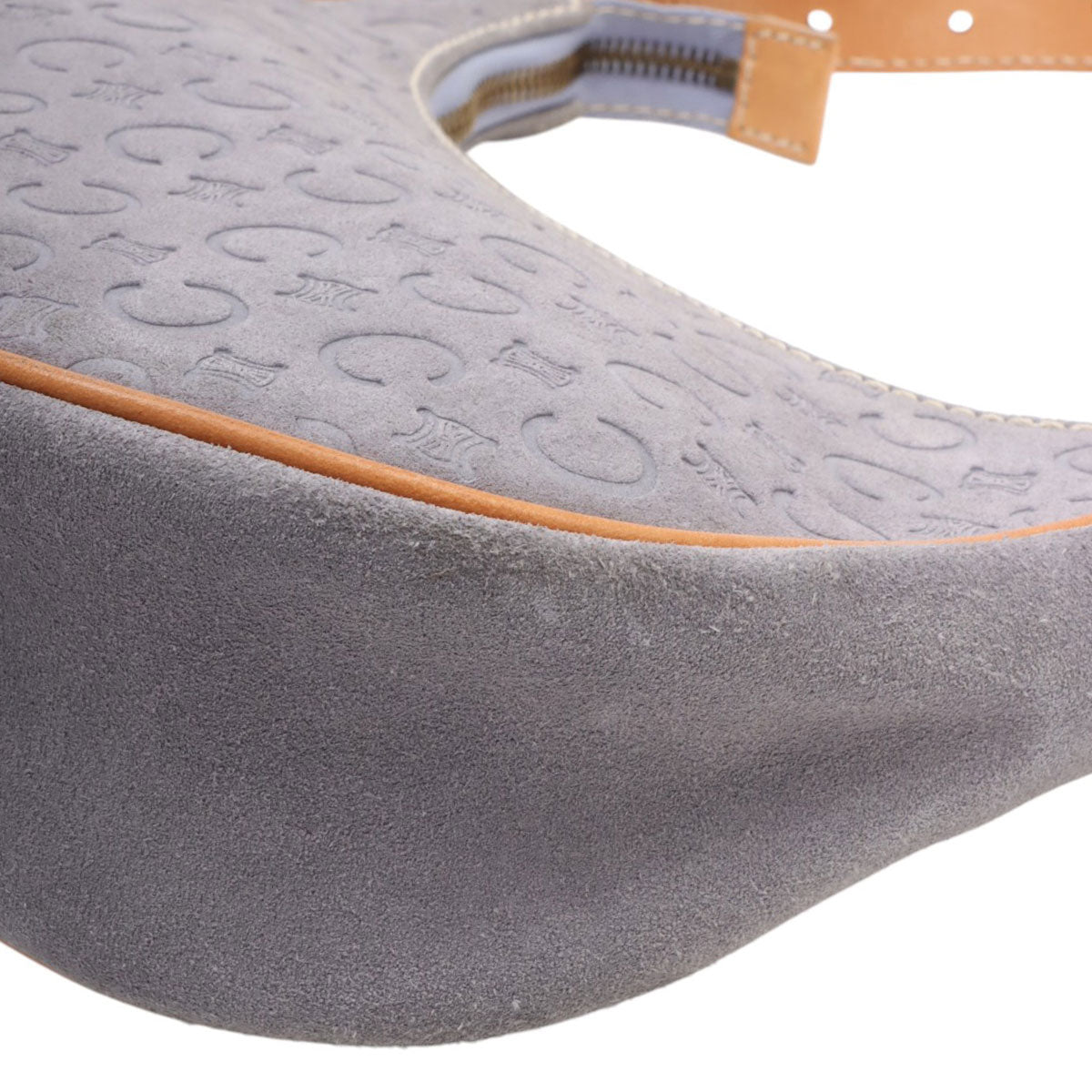 Suede C Macadam Pattern Handbag Lavender
