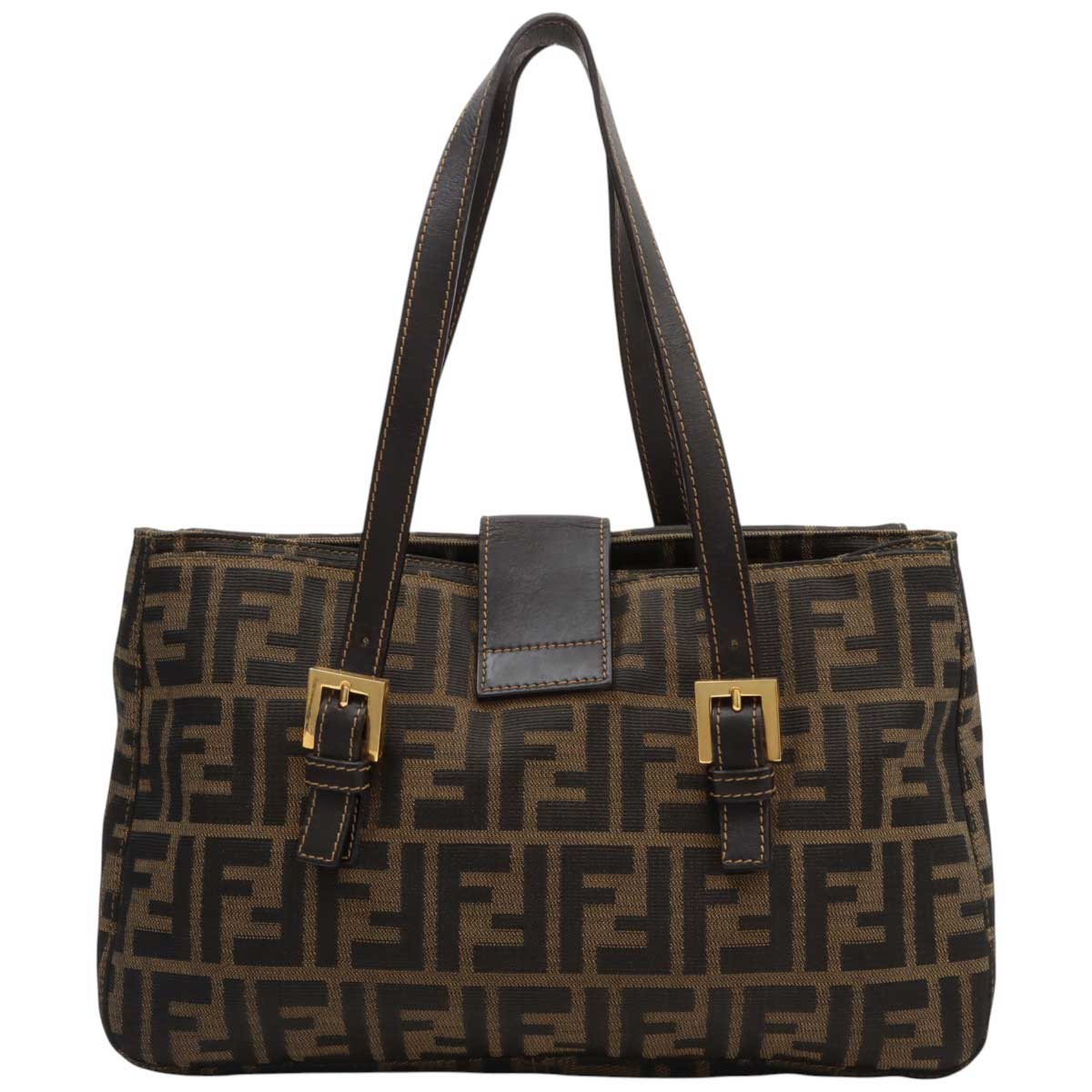 FF Zucca pattern handbag in brown