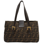 FF Zucca pattern handbag in brown