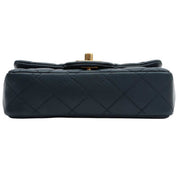 Circa 2013 CC Turn-lock Chain Shoulder Bag Mini, Navy