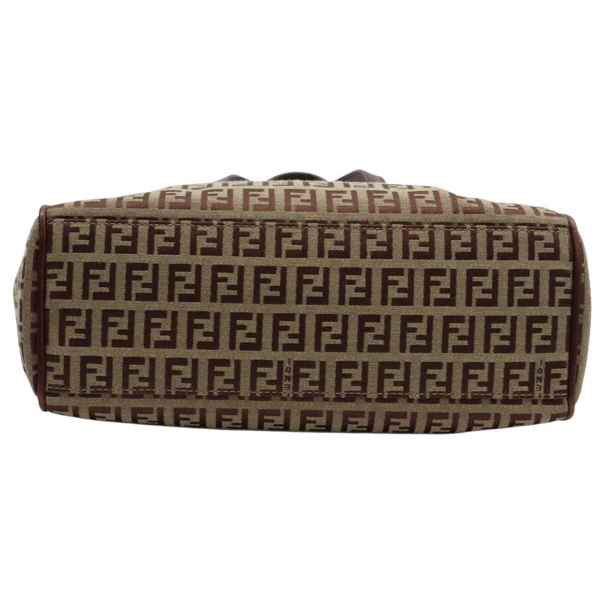 FF Zucchino Pattern Tote Bag Beige/Brown