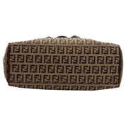 FF Zucchino Pattern Tote Bag Beige/Brown