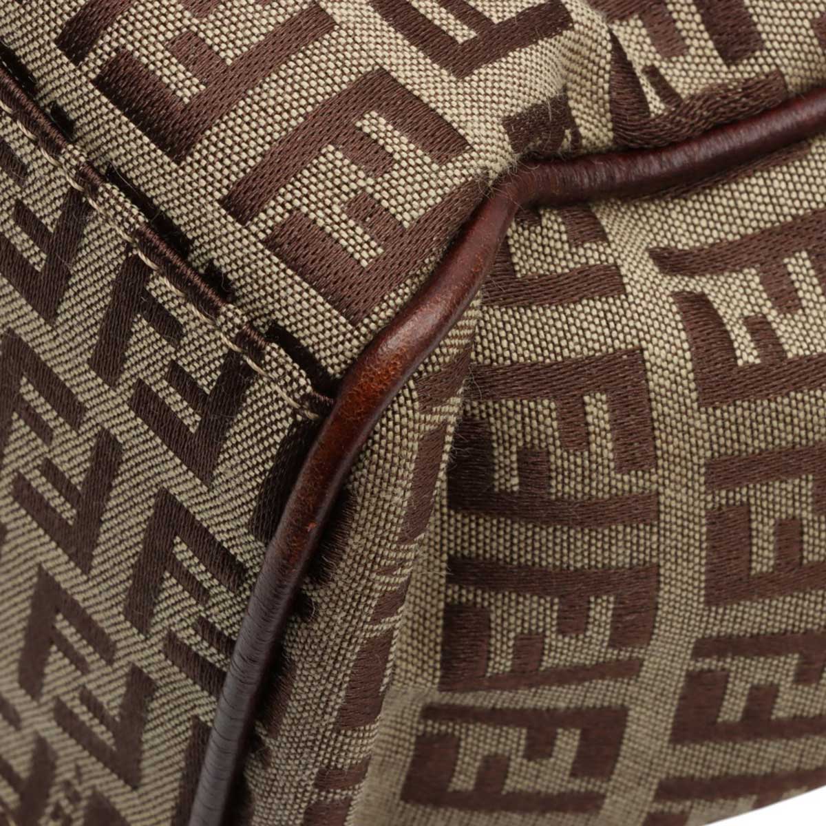 FF Zucchino Pattern Tote Bag Beige/Brown