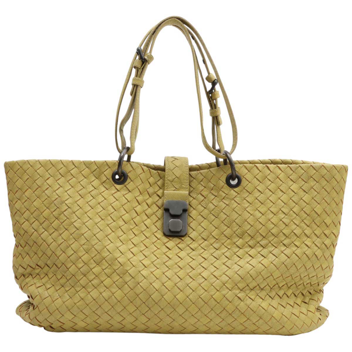 Intrecciato Tote Bag - Yellow