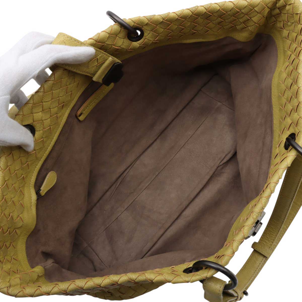 Intrecciato Tote Bag - Yellow