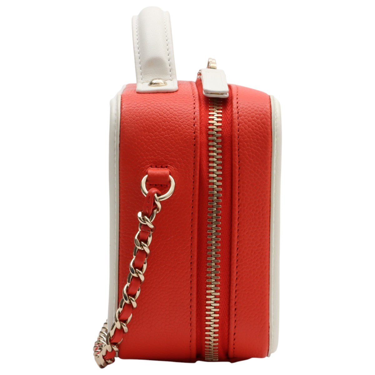 2018 Caviar Skin CC Filigree 2-way Bag Blue/Red/White