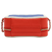 2018 Caviar Skin CC Filigree 2-way Bag Blue/Red/White