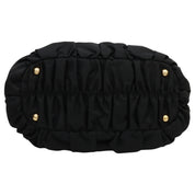 Nylon Logo Plate 2-Way Bag Black