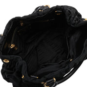 Nylon Logo Plate 2-Way Bag Black