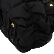 Nylon Logo Plate 2-Way Bag Black
