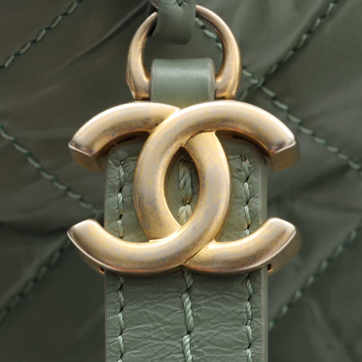 Gabrielle de Chanel Chain Shoulder Bag, Green, circa 2017