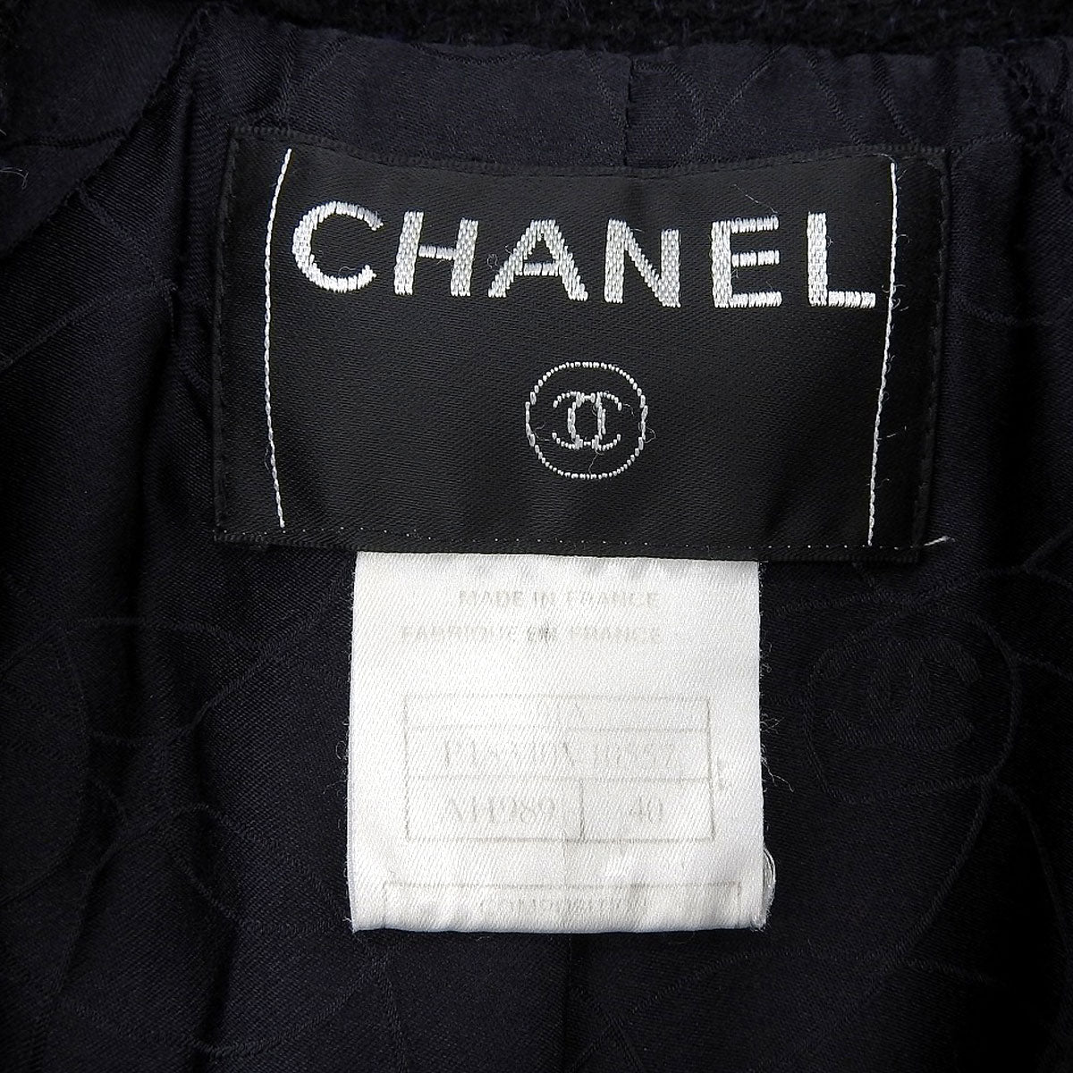 2001 Alpaca CC Mark Button Coat #40 Navy