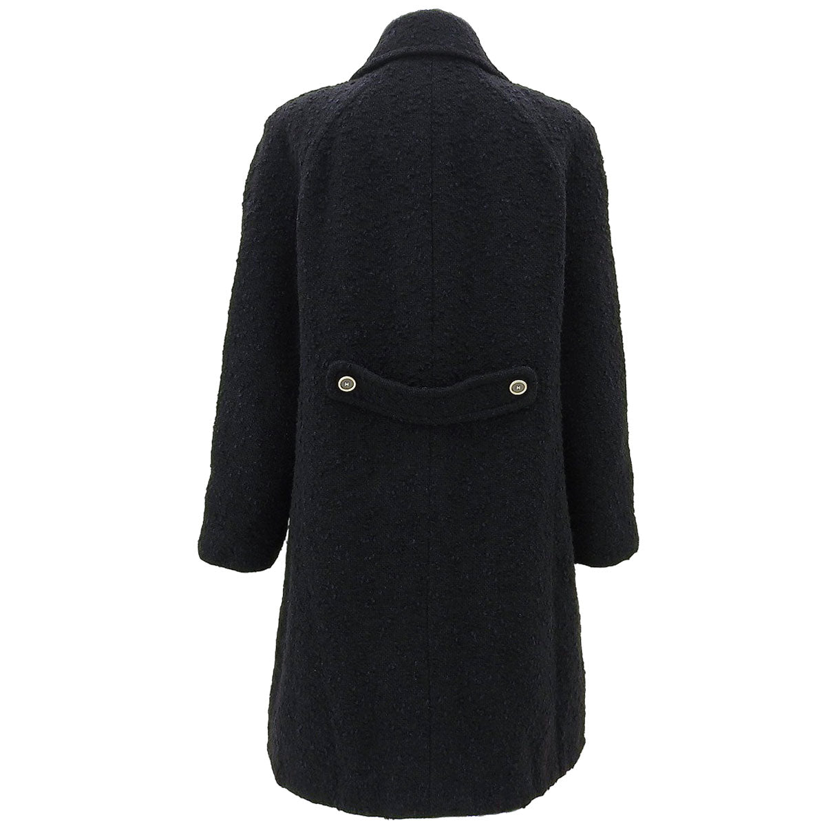 2001 Alpaca CC Mark Button Coat #40 Navy