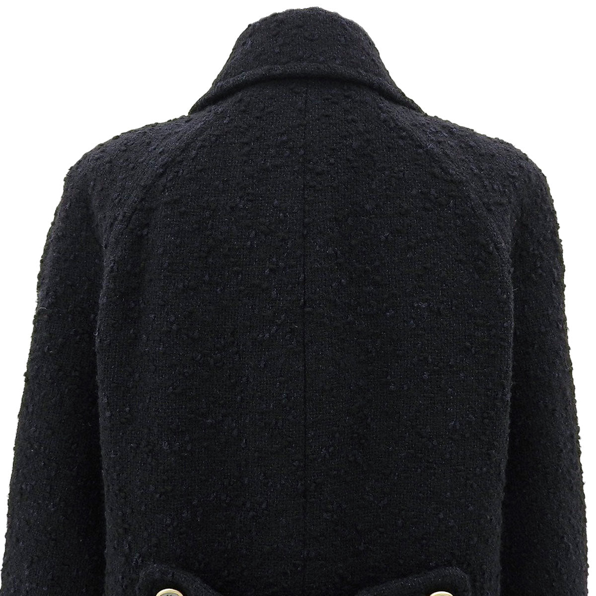 2001 Alpaca CC Mark Button Coat #40 Navy