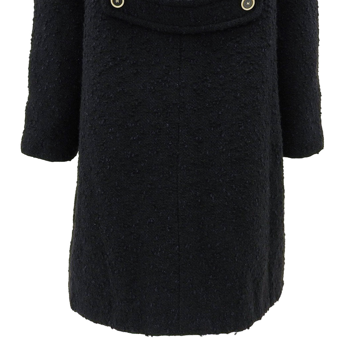 2001 Alpaca CC Mark Button Coat #40 Navy