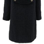 2001 Alpaca CC Mark Button Coat #40 Navy