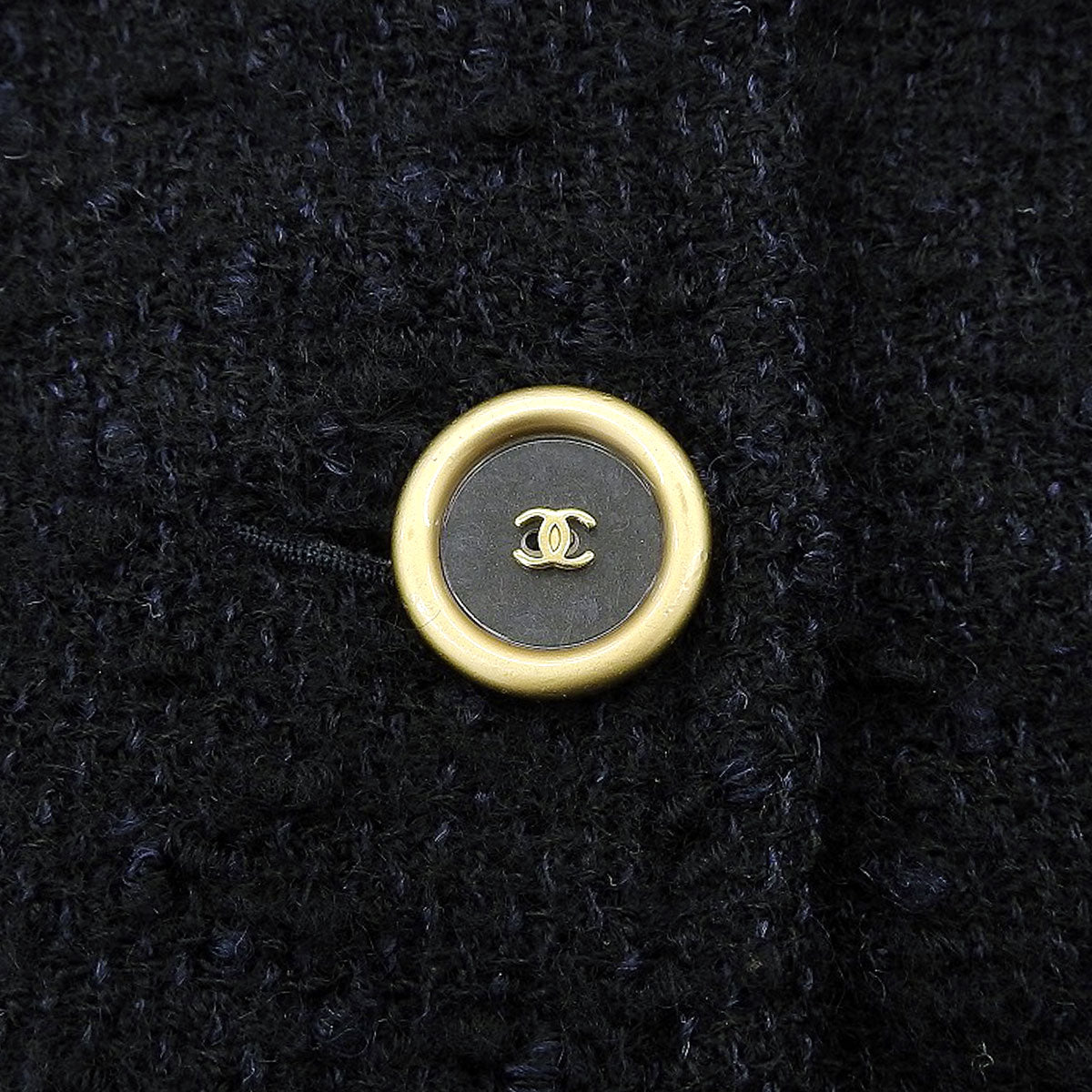2001 Alpaca CC Mark Button Coat #40 Navy