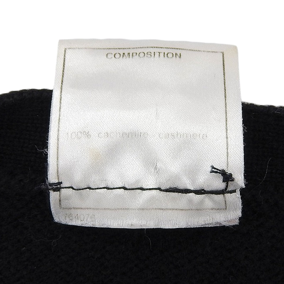 2006 Cashmere Bijou CC Mark Button Cardigan #38 Black