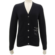 2006 Cashmere Bijou CC Mark Button Cardigan #38 Black