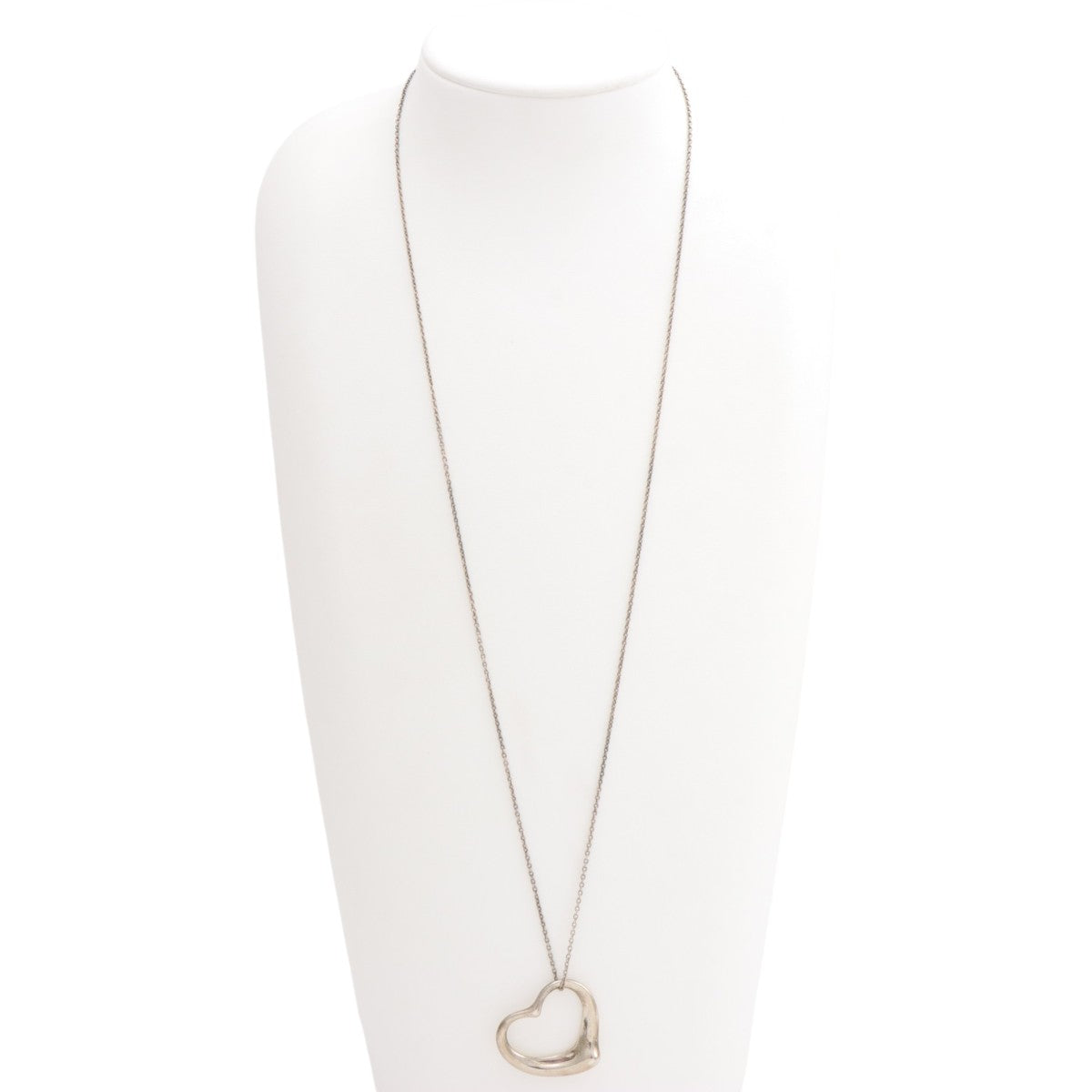 SV925 Open Heart Necklace Silver