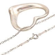 SV925 Open Heart Necklace Silver