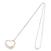 SV925 Open Heart Necklace Silver