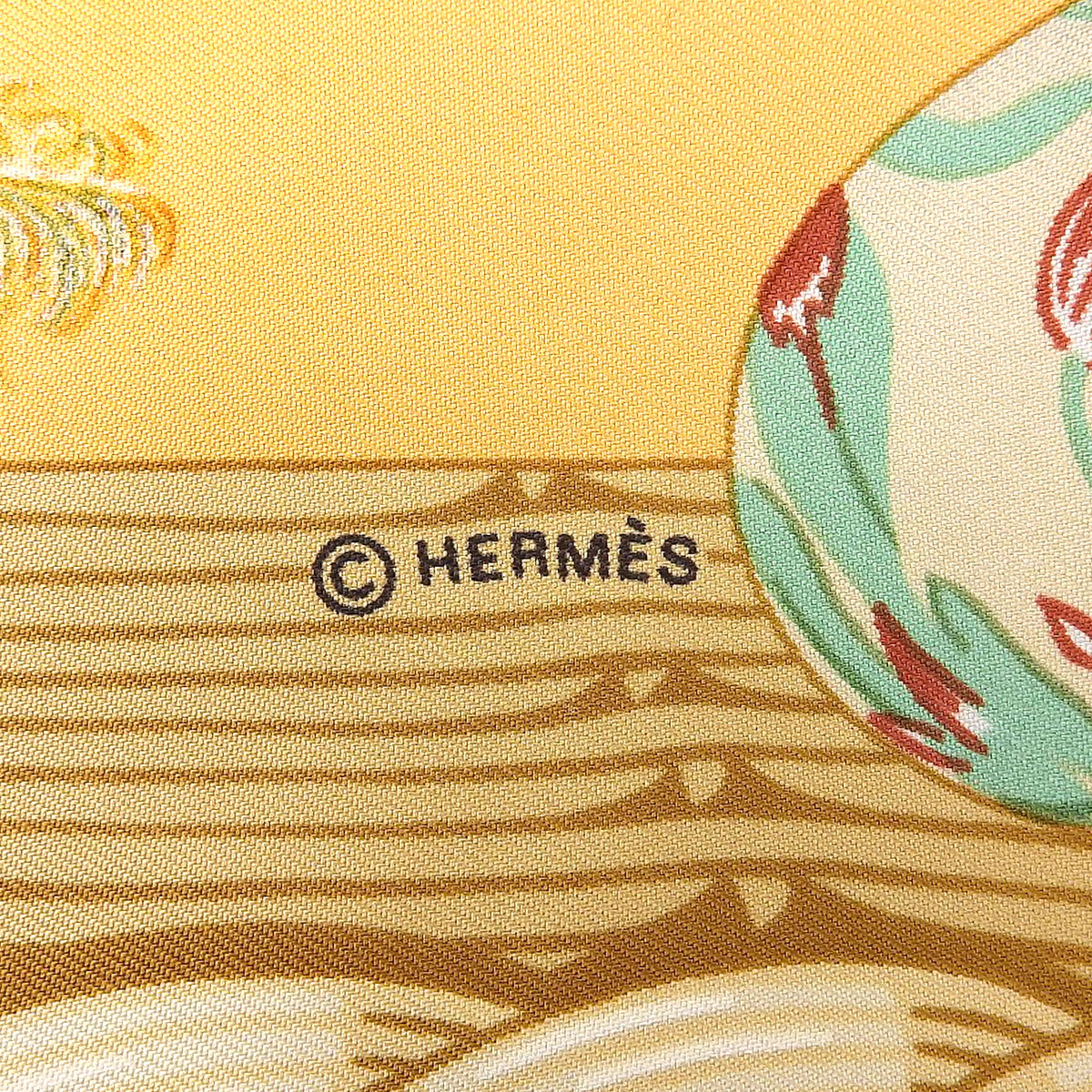 カレ90 Couvee d'Hermesパターンスカーフ ブラウン/マルチ