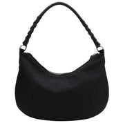 Trotter Pattern Logo Charm One Shoulder Bag Black
