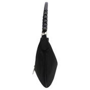 Trotter Pattern Logo Charm One Shoulder Bag Black