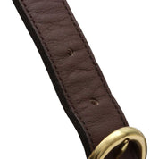 Logo Charm Shoulder Bag Dark Brown