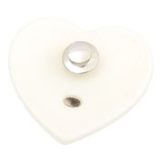 2004 Star Heart Motif CC Mark Brooch White/Pink/Green