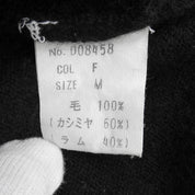 Cashmere Logo Embroidered Knit Vest #M Black