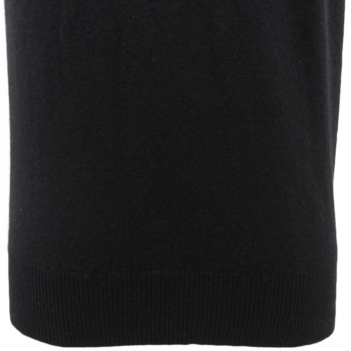 Cashmere Logo Embroidered Knit Vest #M Black