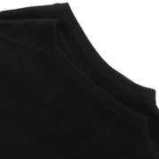 Cashmere Logo Embroidered Knit Vest #M Black
