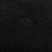 Cashmere Logo Embroidered Knit Vest #M Black