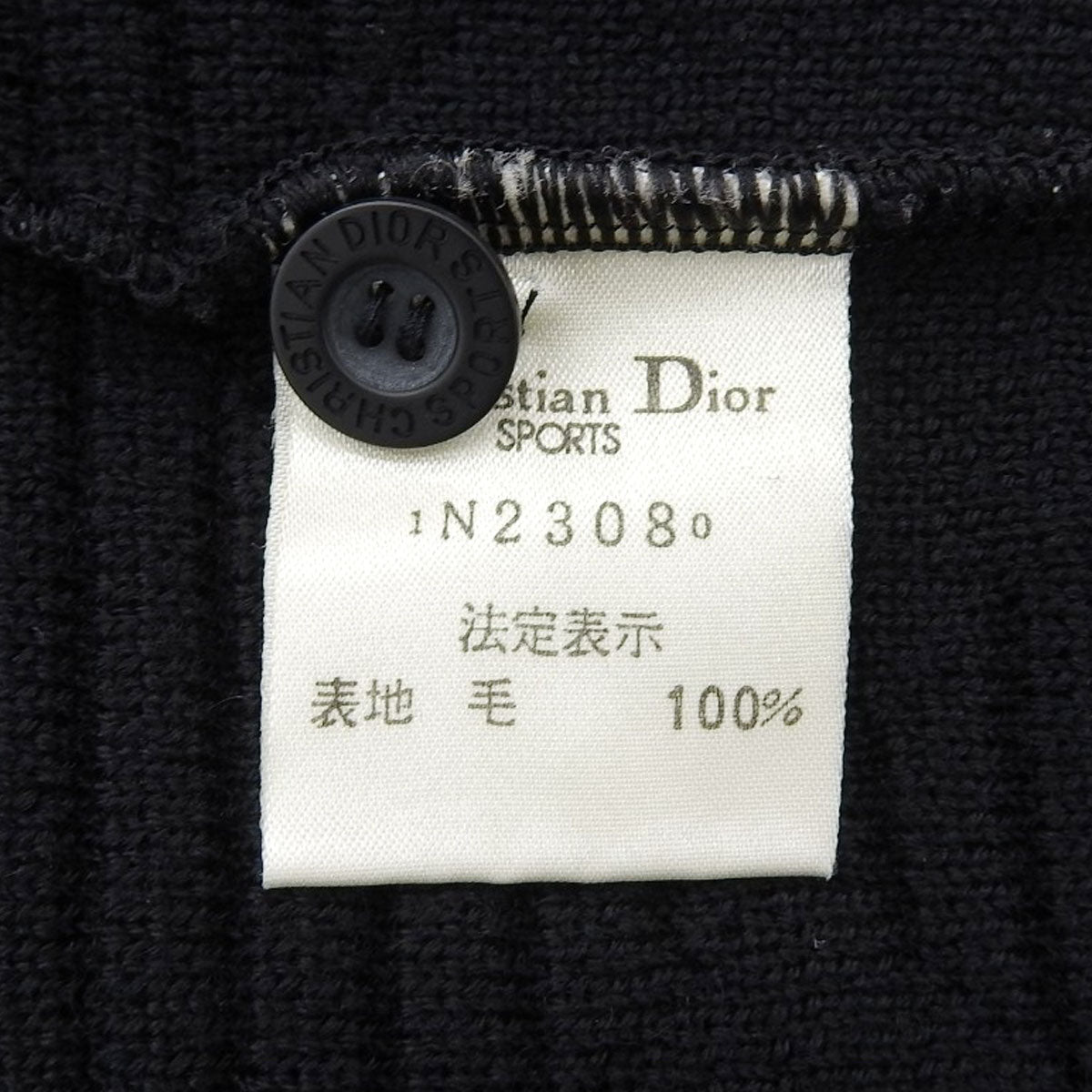 菱格图案针织马甲 #M 黑色