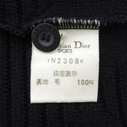 菱格图案针织马甲 #M 黑色