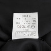 ウールロゴボタンダブルブレストコート #11 ブラック