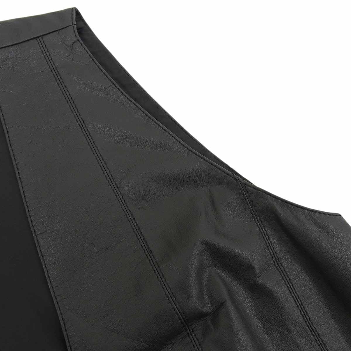 レザーベスト #L ブラック
