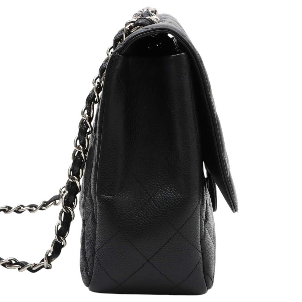 2009年頃製 クラシックフラップチェーンバッグ30cm ブラック