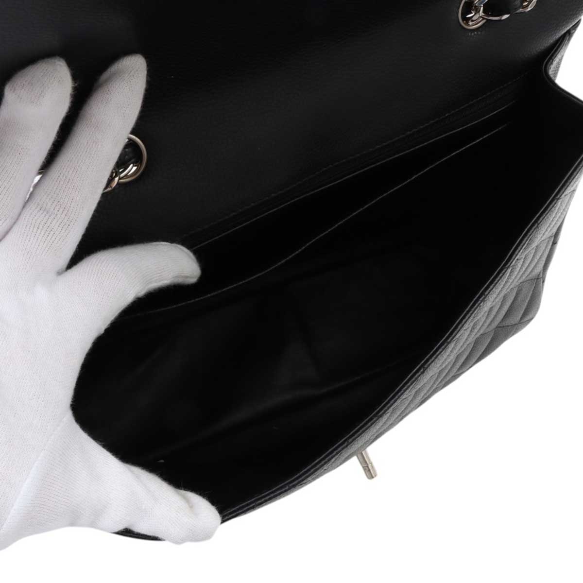 2009年頃製 クラシックフラップチェーンバッグ30cm ブラック