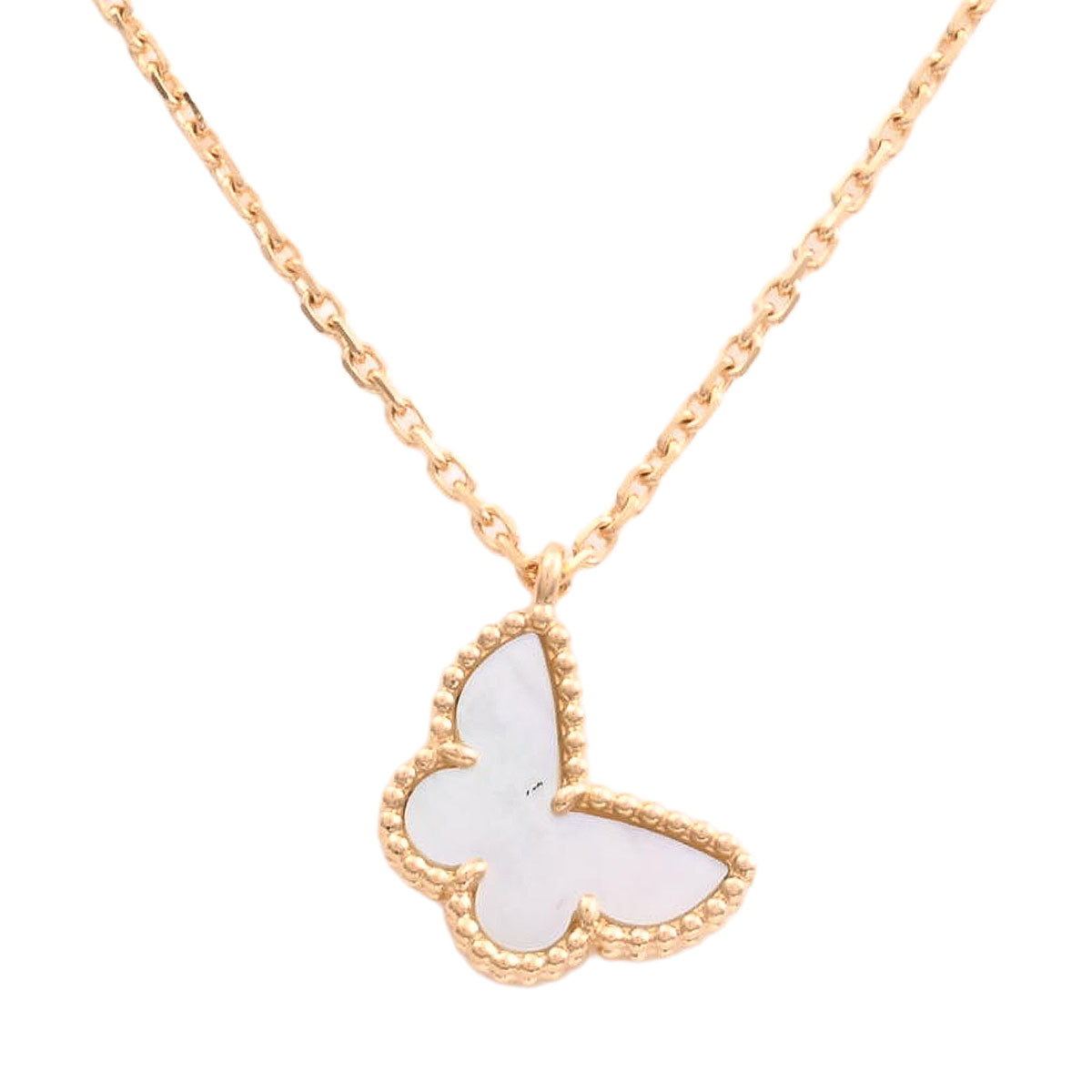 18K Sweet Alhambra Papillon Necklace Yellow Gold