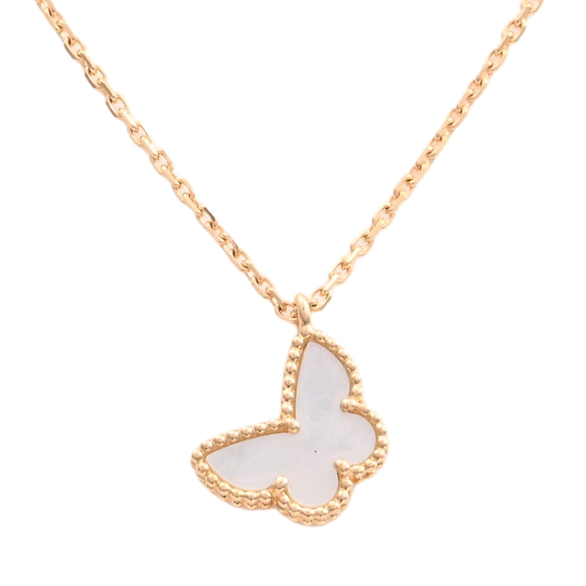 18K Sweet Alhambra Papillon Necklace Yellow Gold