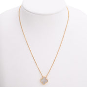 18K Vintage Alhambra Necklace Yellow Gold/White