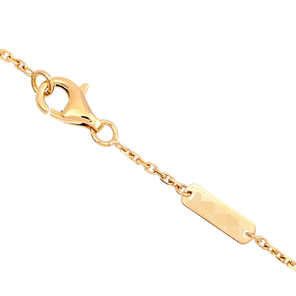 18K Vintage Alhambra Necklace Yellow Gold/White