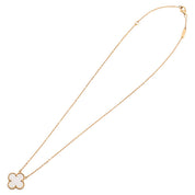 18K Vintage Alhambra Necklace Yellow Gold/White