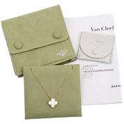18K Vintage Alhambra Necklace Yellow Gold/White