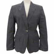 Logo Button Denim Jacket #38 Indigo