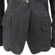 Logo Button Denim Jacket #38 Indigo